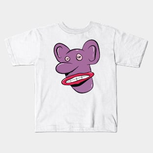 Pink funny face Kids T-Shirt